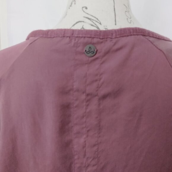 Prana |  Hensley Henley Plum Mauve Dress | Size L - Picture 6 of 10
